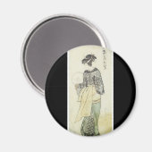 Antiker japanischer Kunstmagnet Magnet (Vorderseite/Rückseite)