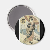 Antiker japanischer Kunstmagnet Magnet (Vorderseite/Rückseite)