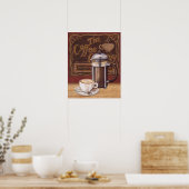 Antiker Kaffee Poster (Küche)