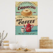 Antiker Kaffee Poster (Küche)