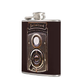 Antiker Kamera rolleicord Kunst-Deko Flachmann (Links)