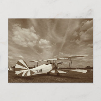 Antiker Kampfflugzeug-Biplane-Dreamer Postkarte