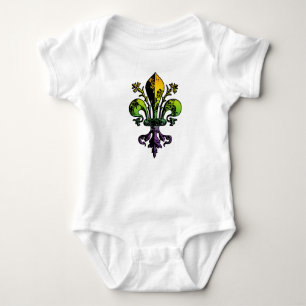 Antiker Karneval Fleur Baby Strampler