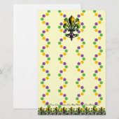 Antiker Karneval Fleur Briefpapier (Vorne/Hinten)