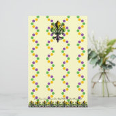 Antiker Karneval Fleur Briefpapier (Stehend Vorderseite)