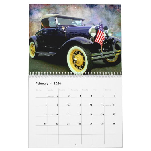 Antiker Kfz-Kalender 20xx Kalender (Feb 2026)