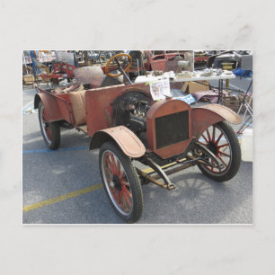 Antiker Kfz-Rahmen Postkarte