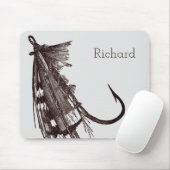 Antiker Köder mit Federn Mousepad (Mit Mouse)