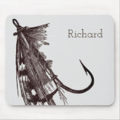 Antiker Köder mit Federn Mousepad (Vorne)