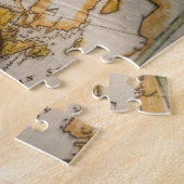 Antiker Kompass auf Karte Puzzle (Seite)