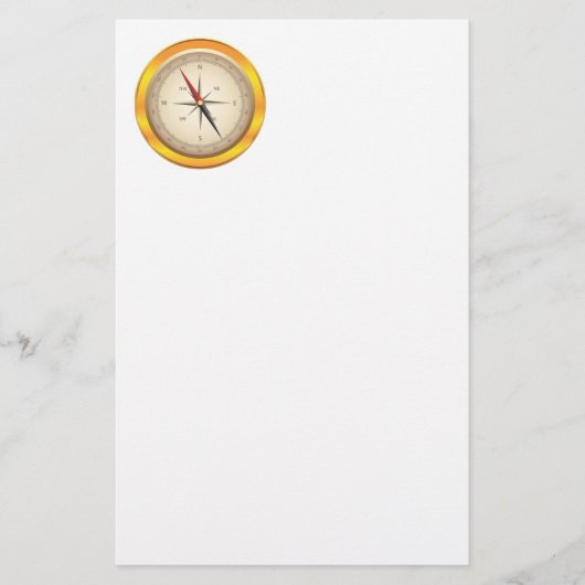 Antiker Kompass Briefpapier (Vorderseite)