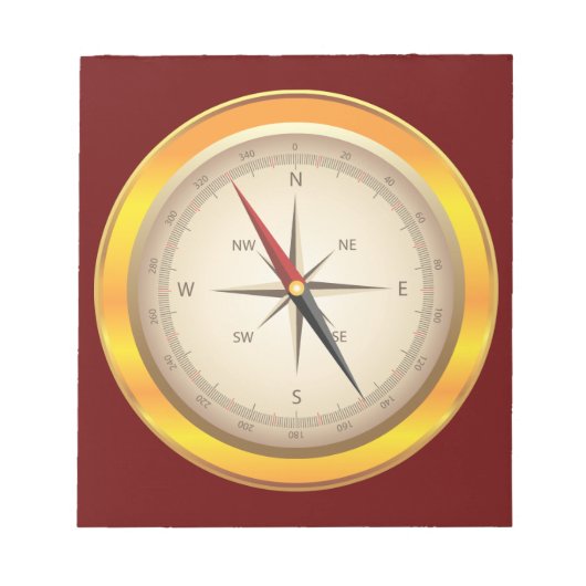 Antiker Kompass Notizblock (Vorderseite)