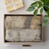 Antiker Kompass Vintage-Uhr Seidenpapier (Geschenk)
