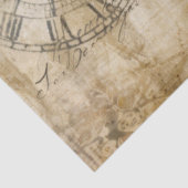 Antiker Kompass Vintage-Uhr Seidenpapier (Ausschnitt)