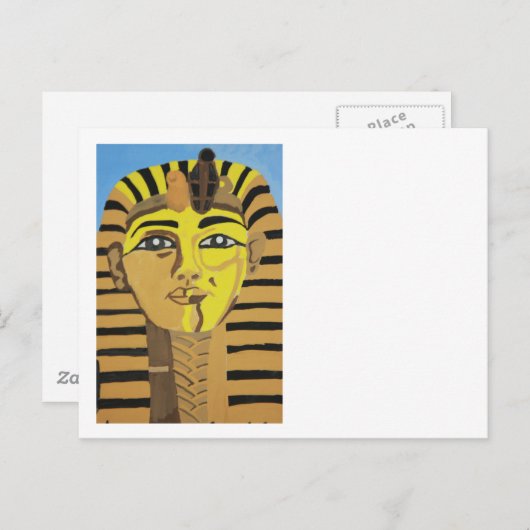 Antiker König Postkarte (Vorne/Hinten)