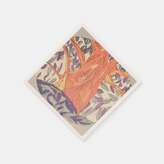 Antiker Kontrast Serviette (Ecke)