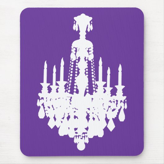 Antiker Kronleuchter Grafik Mousepad (Vorne)