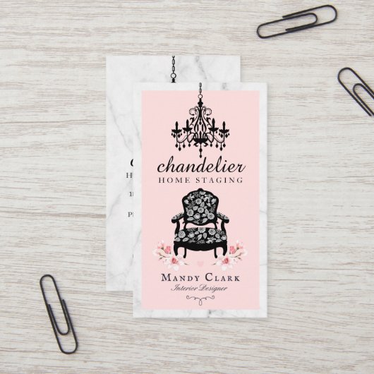 Antiker Kronleuchter und Viktorianischer floraler Visitenkarte (Vorderseite/Rückseite Beispiel)