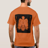 Antiker Kupferperlenfalke restauriert T-Shirt (Rückseite)