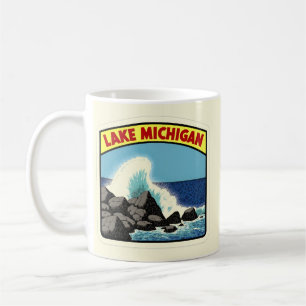 Antiker Lake Michigan Kaffeetasse