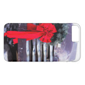 Antiker Lastwagen mit festlichem Weihnachtskranz Case-Mate iPhone Hülle (Rückseite (Horizontal))