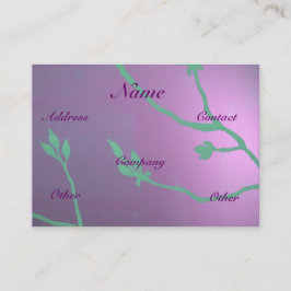 Antiker Lavendel-blaue Blumenfreude Visitenkarte