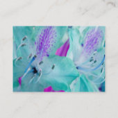 Antiker Lavendel Blumen Visitenkarte (Rückseite)