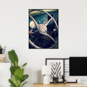 Antiker Lieferwagen LKW Poster (Heimbüro)