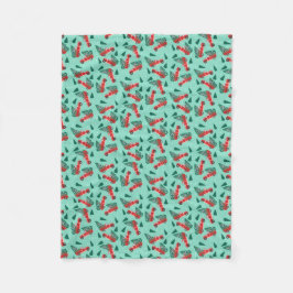 Antiker Lieferwagen LKW Weihnachtsbaum Pattren Fleecedecke