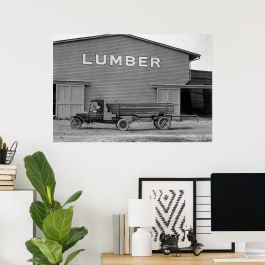 Antiker Lkw: 1925 Poster (Heimbüro)
