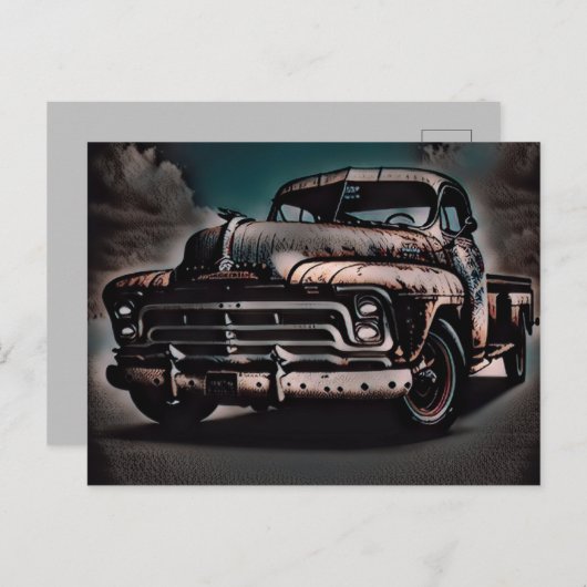 Antiker LKW - Ein zeitloser Klassiker Postkarte (Vorne/Hinten)