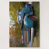 Antiker LKW im Herbst Puzzle (Vertikal)