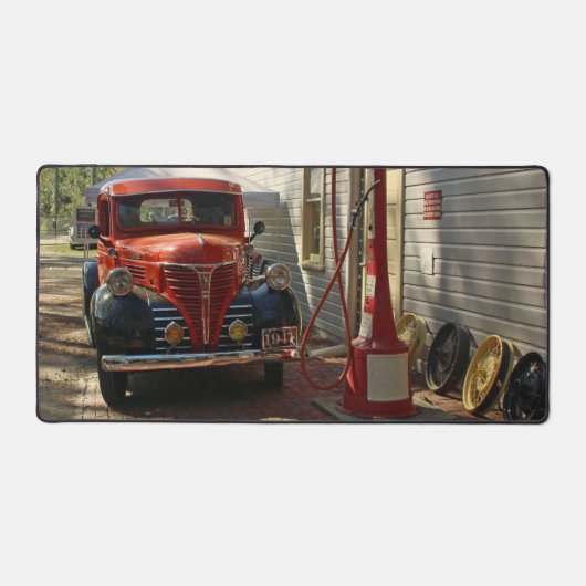 Antiker LKW-Mat Schreibtischunterlage (Vorderseite)