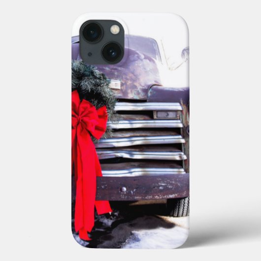 Antiker LKW mit festlicher Weihnachtsfeier Case-Mate iPhone Hülle (Rückseite)