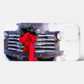 Antiker LKW mit festlicher Weihnachtsfeier Case-Mate iPhone Hülle (Rückseite (Horizontal))