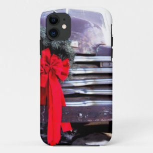 Antiker LKW mit festlicher Weihnachtsfeier iPhone 11 Hülle