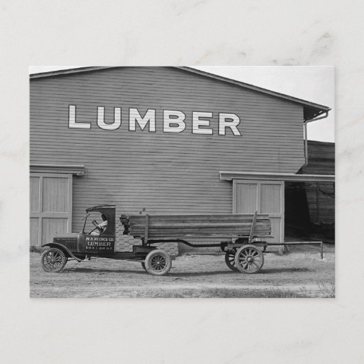 Antiker Lumbertrak, 1920er Postkarte (Vorderseite)