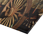 Antiker Maultierzuglastwagen Schneidebrett (Ecke)