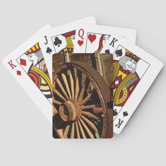 Antiker Maultierzuglastwagen Spielkarten (Rückseite)