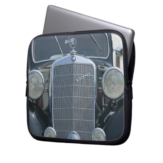 antiker Mercedes 2 Laptopschutzhülle (Vorderseite Links)