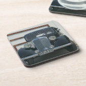 antiker Mercedes Getränkeuntersetzer (Linke Seite)