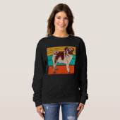 Antiker Mops Carlin Hunderasse Sweatshirt (Vorne ganz)