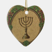 Antiker Mosaik-Tempel Menorah Keramikornament (Rechts)