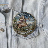 Antiker Mosaik-Zodiak-Schütze Button (Beispiel)
