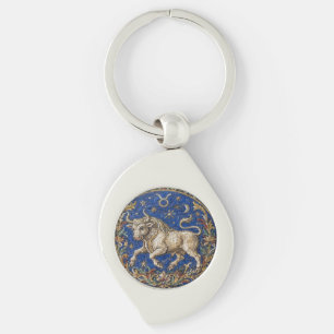 Antiker Mosaik-Zodiak-Stier Schlüsselanhänger