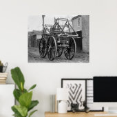 Antiker Motor aus den 20er Jahren Poster (Heimbüro)