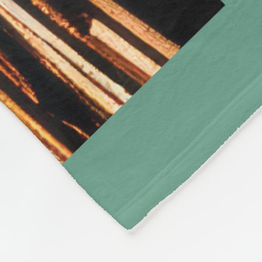 Antiker Motor Eisenbahn Fleecedecke (Ecke)