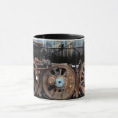 Antiker Motor-Kaffeezug Tasse (Zentrum)