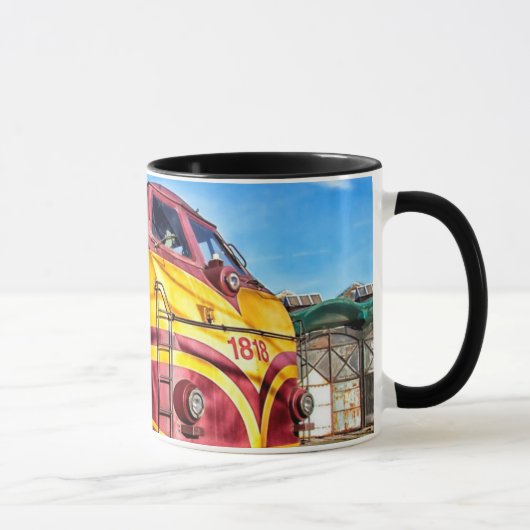 Antiker Motor-Kaffeezug Tasse (Rechts)