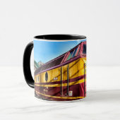 Antiker Motor-Kaffeezug Tasse (Vorderseite Links)